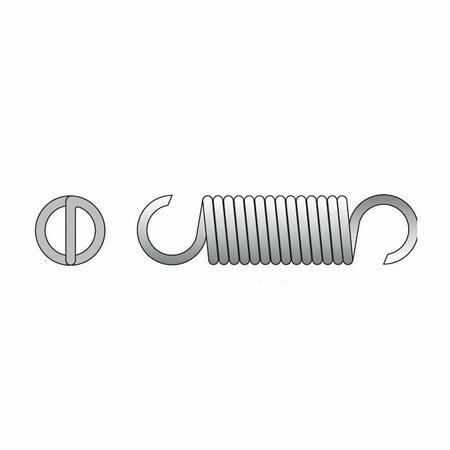 ZORO APPROVED SUPPLIER 6Pk3/16X1-3/8Cmp Spring C-578